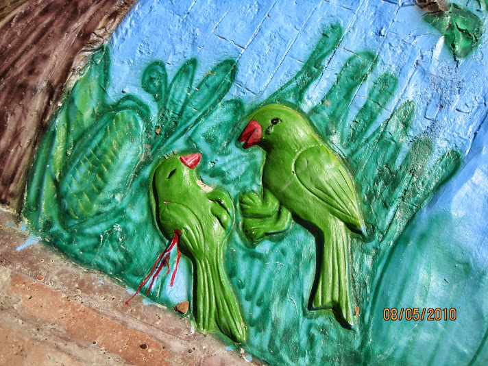 krounja birds on the banks of river tamasa